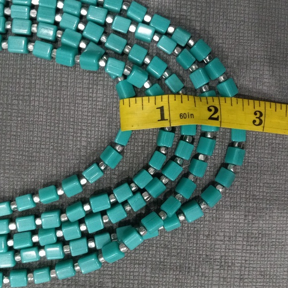 Handmade Tibetan Style Necklace  Women's Beaded Necklace Turquoise - Picture 12 of 12